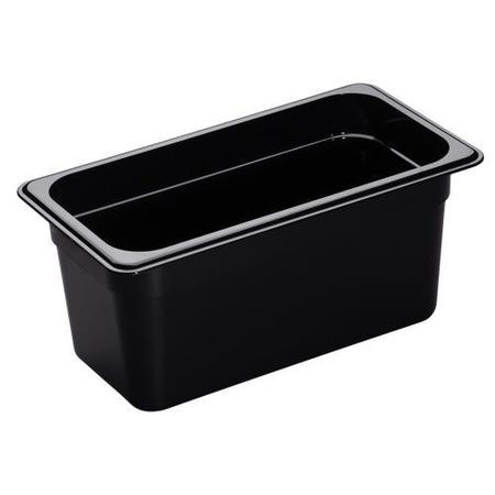 CAMBRO 1/3 Size 6 in Black H-Pan™ High Heat Food Pan 36HP110